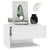 Wall-mounted Bedside Cabinets 2 pcs High Gloss White