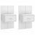 Wall-mounted Bedside Cabinets 2 pcs White