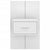 Wall-mounted Bedside Cabinets 2 pcs White