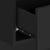 Wall-mounted Bedside Cabinet Black