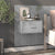 Wall-mounted Bedside Cabinets 2 pcs Concrete Grey