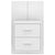 Wall-mounted Bedside Cabinet White