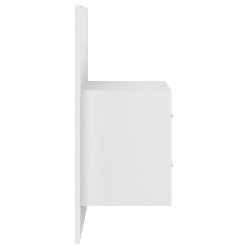 Wall-mounted Bedside Cabinets 2 pcs White