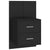 Wall-mounted Bedside Cabinet Black