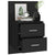 Wall-mounted Bedside Cabinet Black