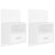 Wall-mounted Bedside Cabinets 2 pcs White