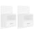 Wall-mounted Bedside Cabinets 2 pcs White