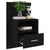 Wall-mounted Bedside Cabinets 2 pcs Black