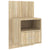 Wall-mounted Bedside Cabinets 2 pcs Sonoma Oak