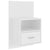 Wall-mounted Bedside Cabinet High Gloss White