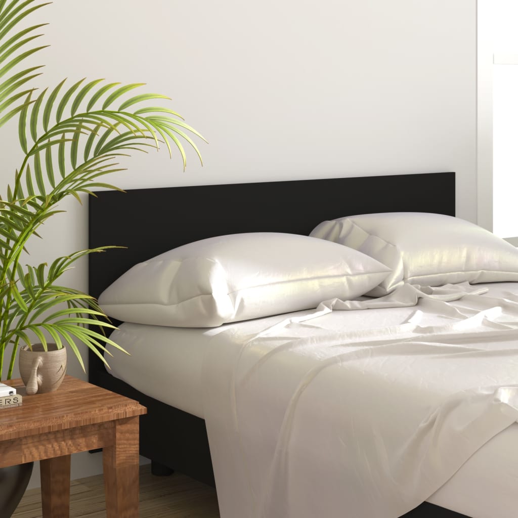 Bed Headboard Black 160 cm Engineered Wood