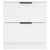 Bedside Cabinets 2 pcs White Engineered Wood