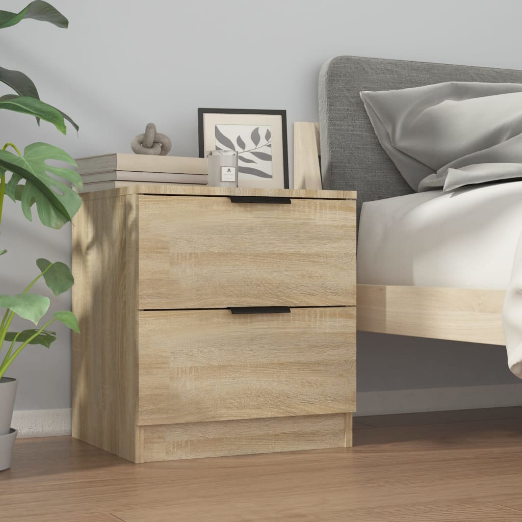 Bedside Cabinet Sonoma Oak Engineered Wood