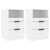 Bedside Cabinets 2 pcs White Engineered Wood