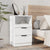 Bedside Cabinets 2 pcs White Engineered Wood