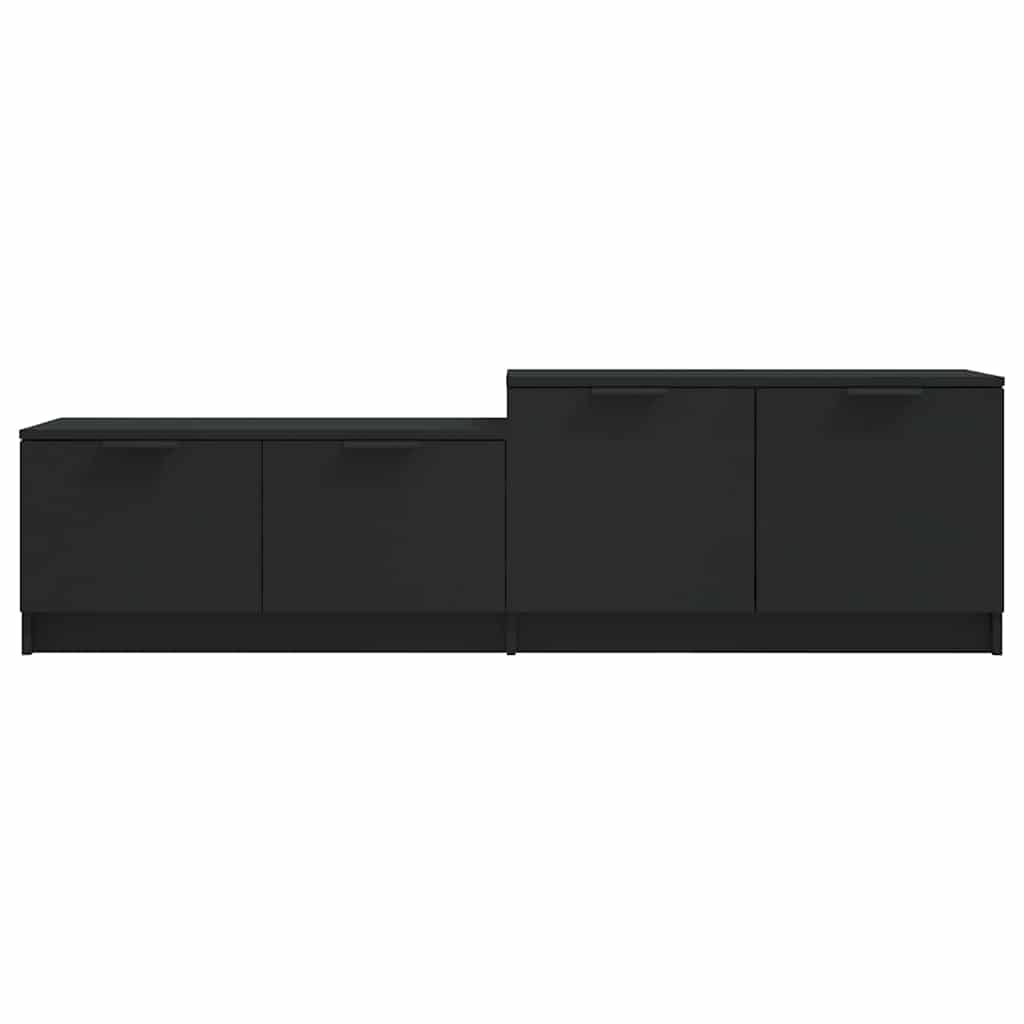 TV Cabinet Black 158.5x36x45 cm Engineered Wood