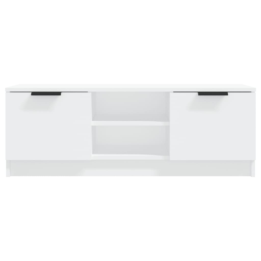 TV Cabinet White 102x35x36.5 cm Engineered Wood