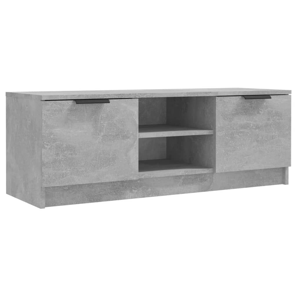 TV Cabinet Concrete Grey 102x35x36.5 cm Engineered Wood