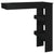 Wall Bar Table Black 102x45x103.5 cm Engineered Wood