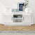 TV Cabinet High Gloss White 102x35x45 cm Engineered Wood