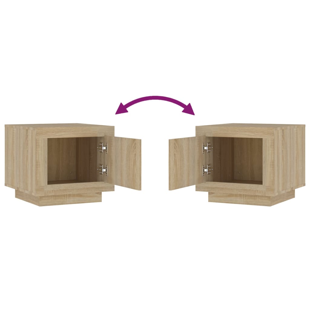 Coffee Table Sonoma Oak 51x50x45 cm Engineered Wood