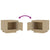 Coffee Table Sonoma Oak 51x50x45 cm Engineered Wood