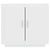 Sideboard White 80x40x75 cm Engineered Wood