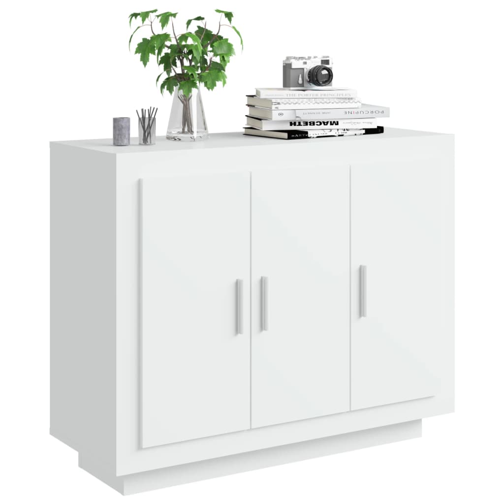 Sideboard White 92x35x75 cm Engineered Wood