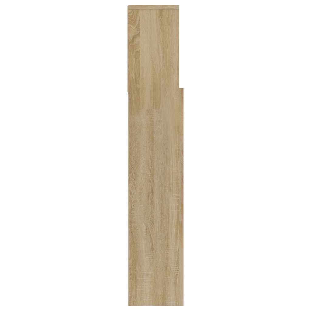Headboard Cabinet Sonoma Oak 120 cm