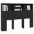 Headboard Cabinet Black 140 cm