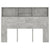 Headboard Cabinet Concrete Grey 140 cm