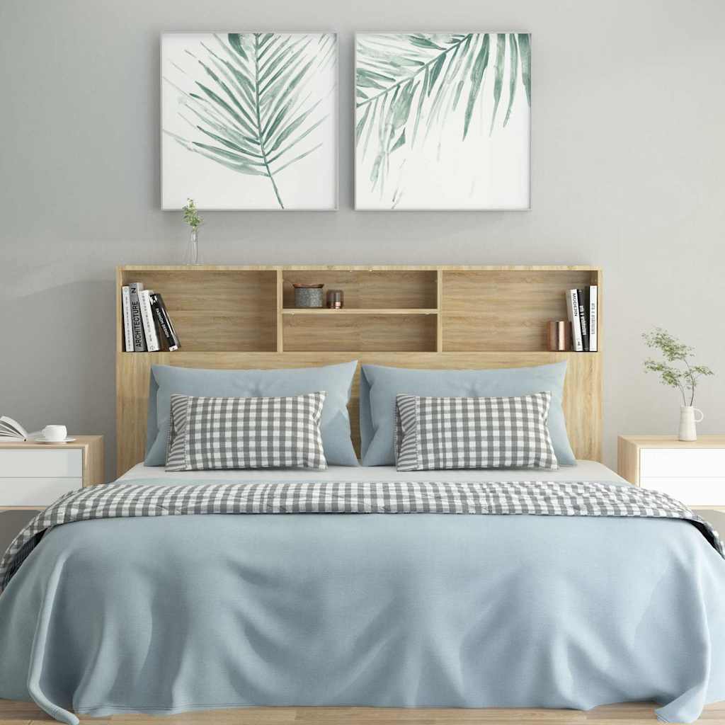 Headboard Cabinet Sonoma Oak 160 cm