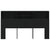 Headboard Cabinet Black 180 cm