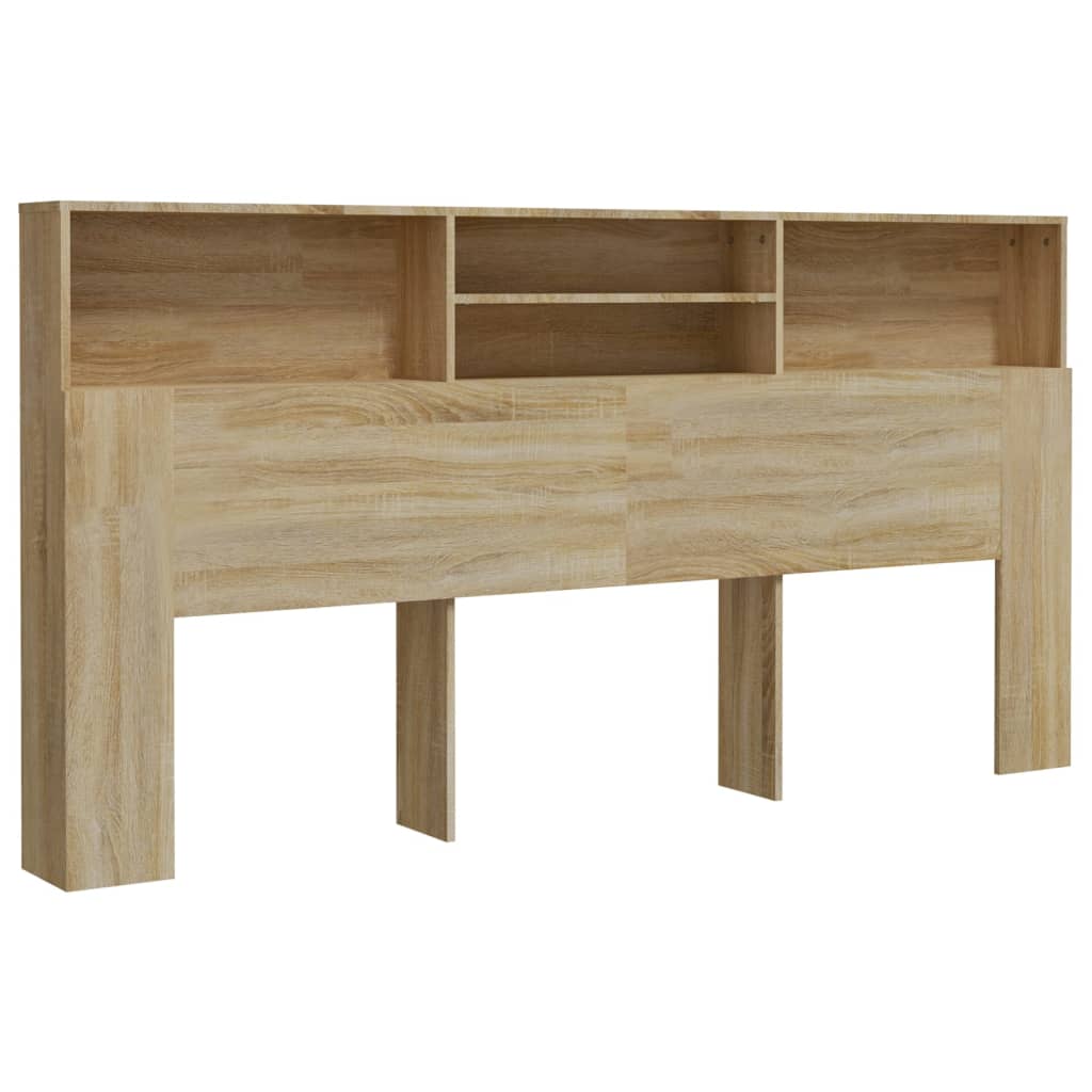 Headboard Cabinet Sonoma Oak 200 cm