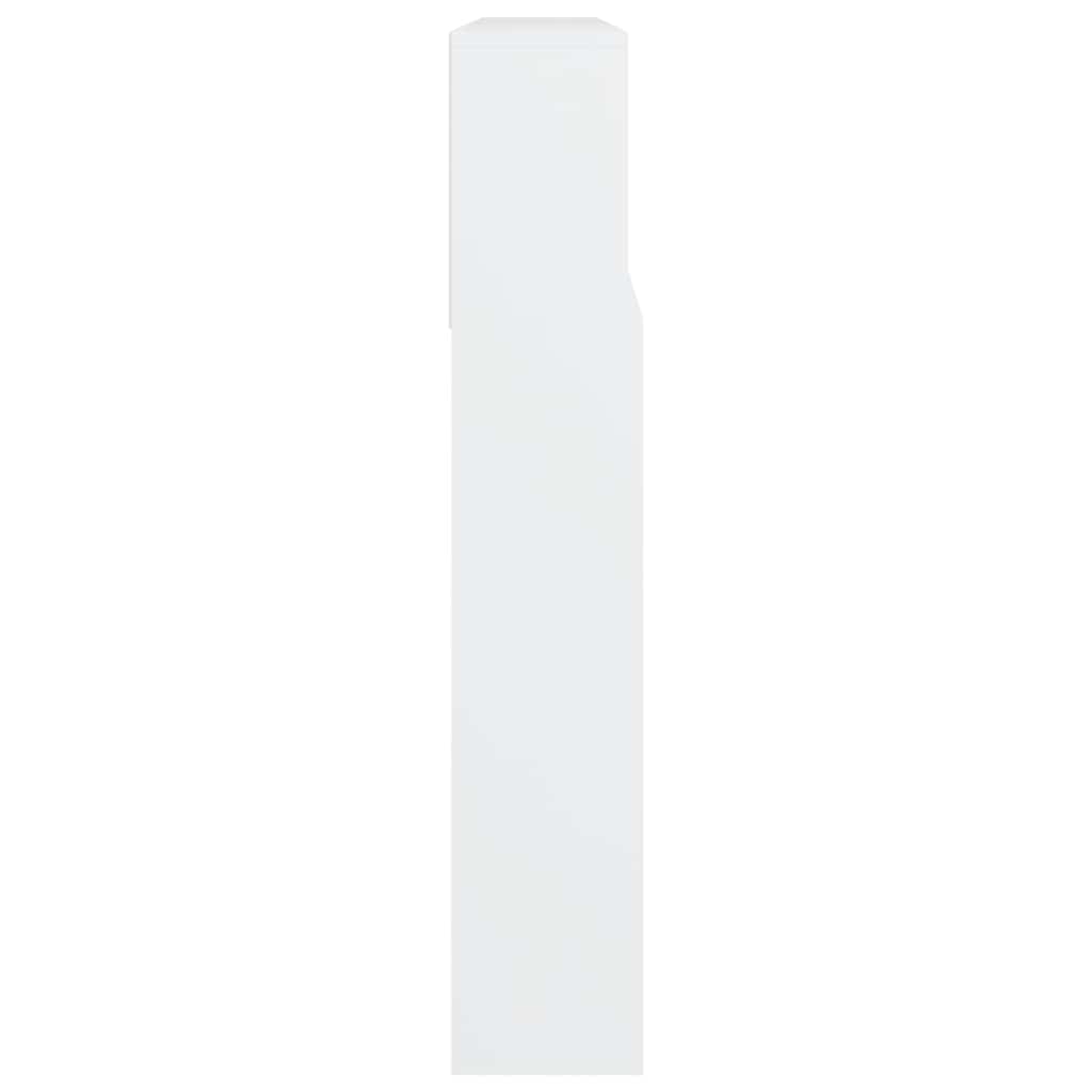 Headboard Cabinet White 220x19x101.5 cm
