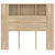 Headboard Cabinet Sonoma Oak 120 cm