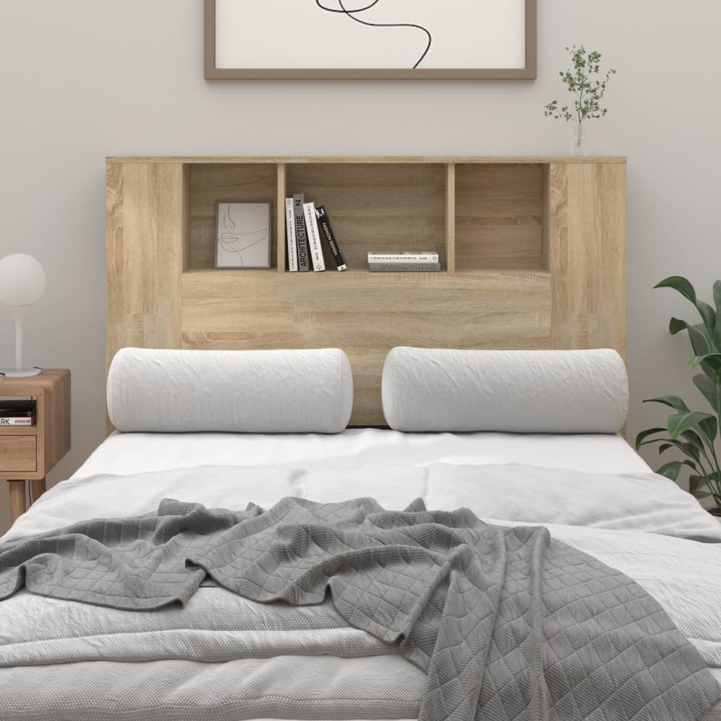 Headboard Cabinet Sonoma Oak 120 cm