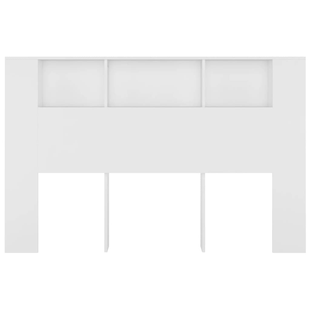 Headboard Cabinet White 160 cm