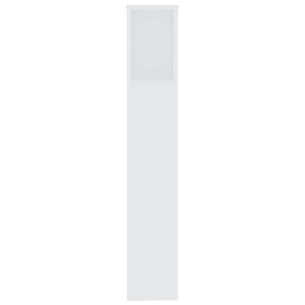 Headboard Cabinet White 200 cm