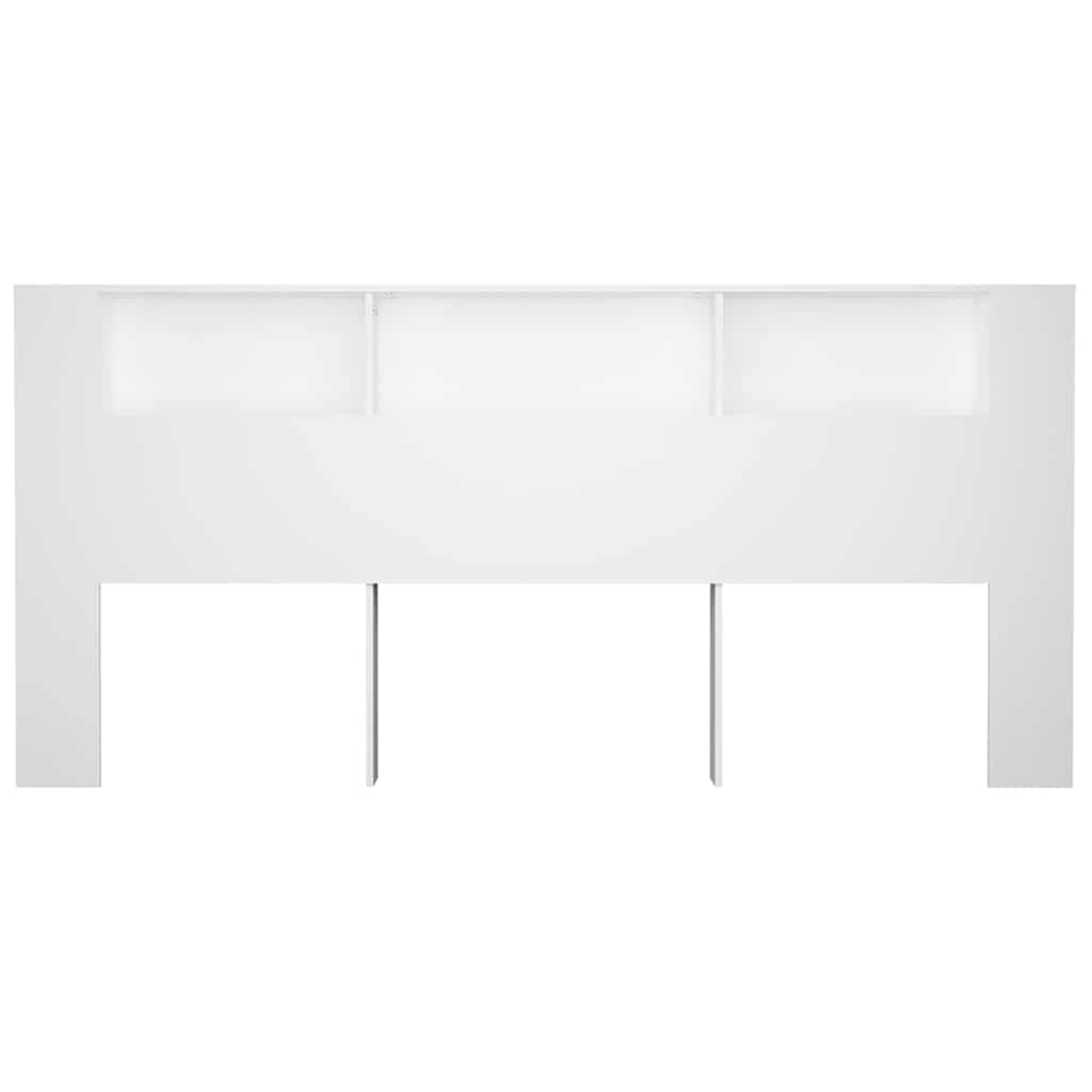 Headboard Cabinet White 220 cm