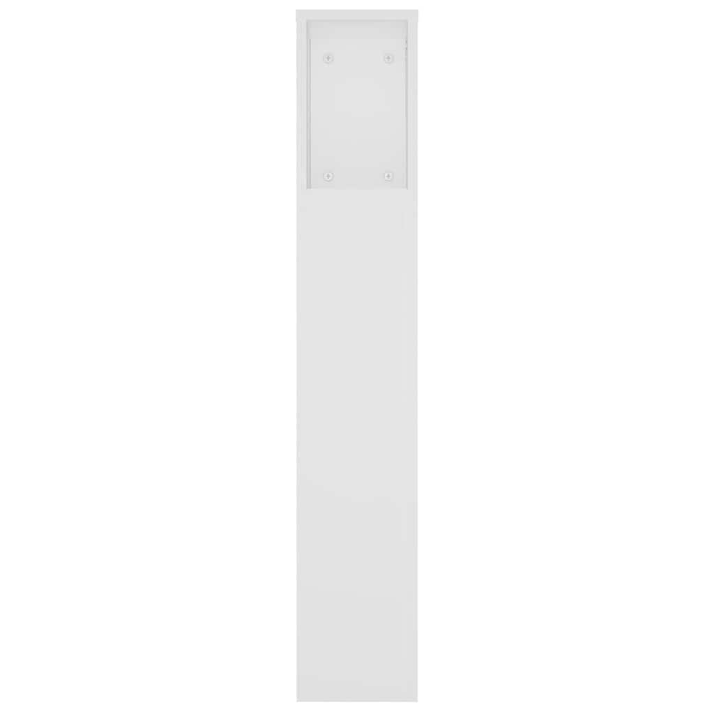 Headboard Cabinet White 220 cm