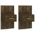 Wall-mounted Bedside Cabinets 2 pcs Smoked Oak