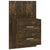 Wall-mounted Bedside Cabinets 2 pcs Smoked Oak