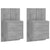 Wall-mounted Bedside Cabinets 2 pcs Grey Sonoma