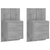 Wall-mounted Bedside Cabinets 2 pcs Grey Sonoma