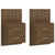 Wall-mounted Bedside Cabinets 2 pcs Brown Oak