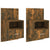 Wall-mounted Bedside Cabinets 2 pcs Smoked Oak