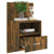 Wall-mounted Bedside Cabinets 2 pcs Smoked Oak