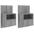 Wall-mounted Bedside Cabinets 2 pcs Grey Sonoma