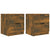 Bedside Cabinets 2 pcs Smoked Oak Engineered Wood